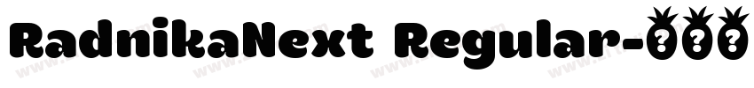 RadnikaNext Regular字体转换